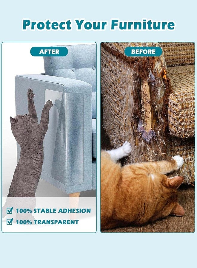 OXYGLOBE Cat Scratcher, 100cm*45cm Cat Scratch Pad for Sofa Corner Couch Protector for Cats Scratch Furniture Protector Cat Training Tape Bring 10 Nails and a Scraper - Image 3
